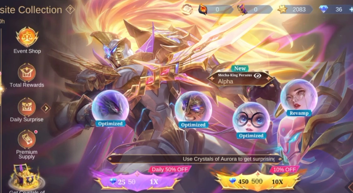 MLBB Exquisite Collection System