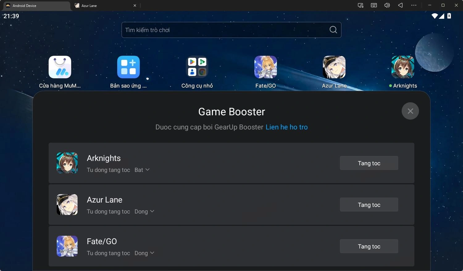 Dịch vụ Booster