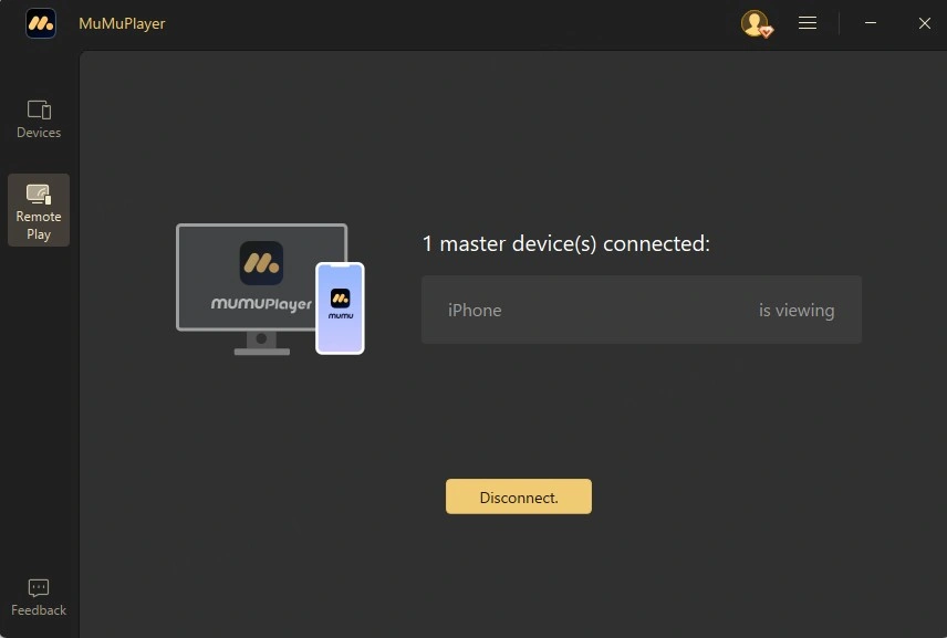 Device currently under remote control by MuMuPlayer Mobile